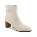 エアロソールズ レディース ブーツ シューズ Women's Magnus Logo Embossed Booties Eggnog Smooth Leathe...