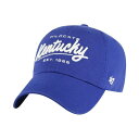 47ブランド レディース 帽子 アクセサリー Women's Royal Kentucky Wildcats Sidney Clean Up Adjustabl...