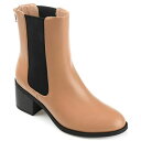 ジャーニーコレクション レディース ブーツ シューズ Women's Tayshia Chelsea Booties Tan