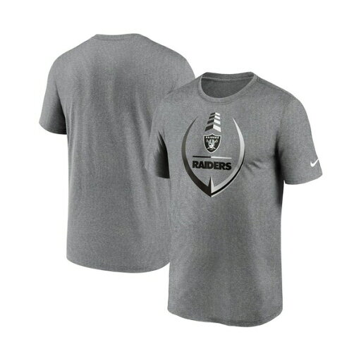 ナイキ メンズ シャツ トップス Men's Heathered Gray Las Vegas Raiders Icon Legend Performance T-shirt Heathered Gray ナイキ メンズ シャツ トップス Men's Heathered Gray Las Vegas Raiders Icon Legend Performance T-shirt Heathered Gray