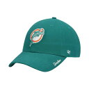 47ブランド レディース 帽子 アクセサリー Women's Aqua Miami Dolphins Miata Clean Up Legacy Adjustable Hat Aqua