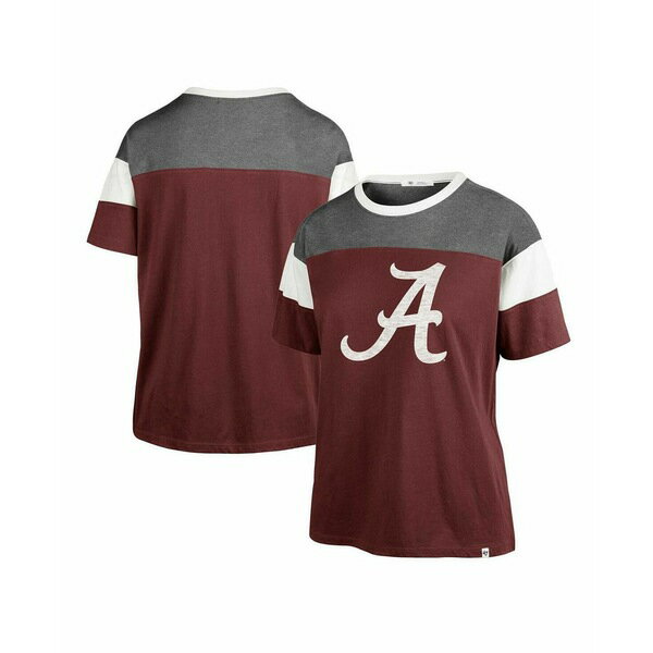 楽天asty47ブランド レディース Tシャツ トップス Women's Crimson Alabama Crimson Tide Premier Time Off T-shirt Crimson