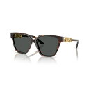 ヴェルサーチ レディース サングラス&アイウェア アクセサリー Women's Sunglasses, Ve4471B Havana