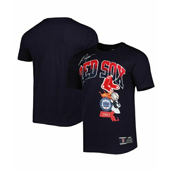 プロスタンダード メンズ シャツ トップス Men's Navy Boston Red Sox Hometown T-shirt Navy