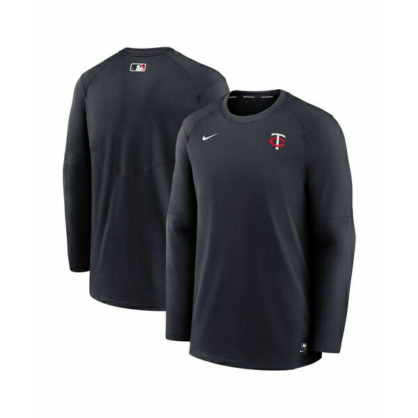 ナイキ メンズ シャツ トップス Men's Minnesota Twins Navy Authentic Collection Logo Performance L..