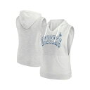 ファナティクス レディース パーカー・スウェットシャツ アウター Women's Ash Los Angeles Dodgers Lounge Script S...