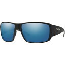 X~X fB[X TOXACEFA ANZT[ SMITH Guide's Choice Sunglasses Matte Black/ChromaPop Polarized Blue Mirror