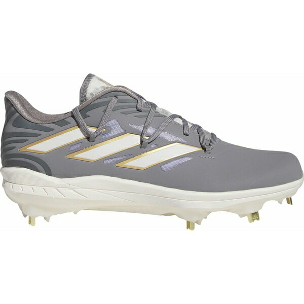 ǥ   ݡ adidas Men's adizero Afterburner 9 Summer Bash Metal Baseball Cleats Grey/White