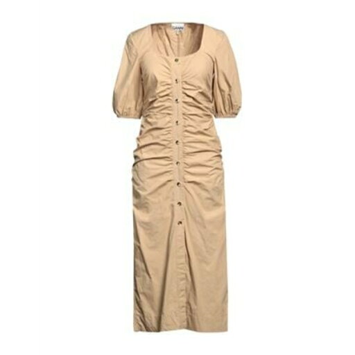 【送料無料】 ガニー レディース ワンピース トップス Midi dresses Beige 【送料無料】 ガニー レディース ワンピース トップス Midi dresses Beige