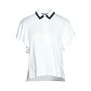 【送料無料】 ナインティーン セブンティ レディース ポロシャツ トップス Polo shirts White