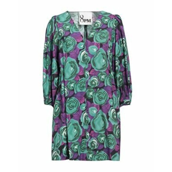 【送料無料】 エイト・ピーエム レディース ワンピース トップス Mini dresses Green