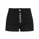 【送料無料】 ドンダップ レディース デニムパンツ ボトムス Denim shorts Black