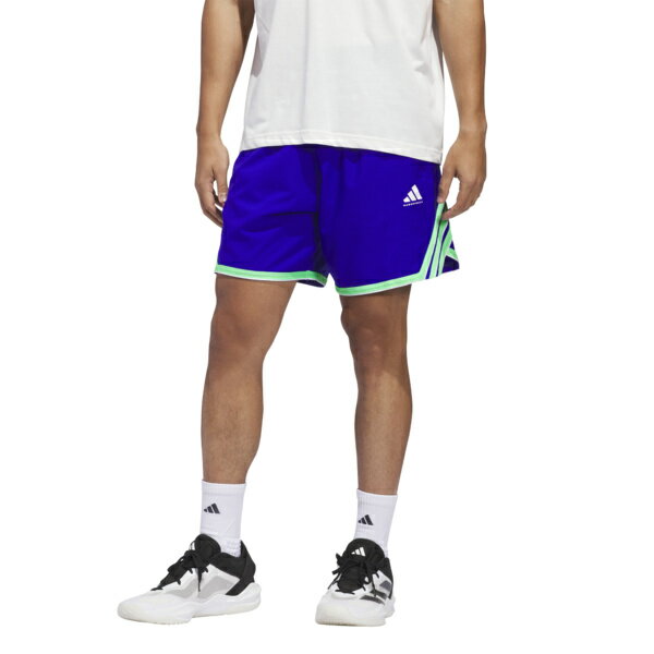アディダス メンズ カジュアルパンツ ボトムス adidas Crazylight Shorts Lucid Blue/Screaming Green