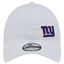 ニューエラ メンズ 帽子 アクセサリー New York Giants New Era Unisex Court Sport 9TWENTY Adjustable Hat White