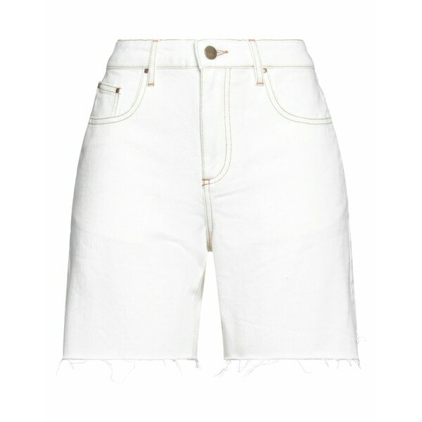 【送料無料】 クロエ ストラ レディース デニムパンツ ボトムス Denim shorts Off white