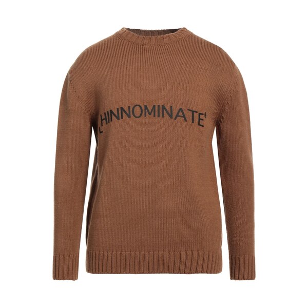 【送料無料】 ヒノミネイト メンズ ニット&セーター アウター Sweaters Brown