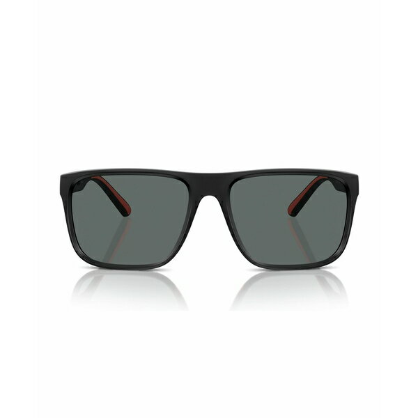 サングラス ハット コレクション レディース サングラス＆アイウェア アクセサリー Scuderia Ferrari Men's Polarized Sunglasses, FZ6002U Matte Black