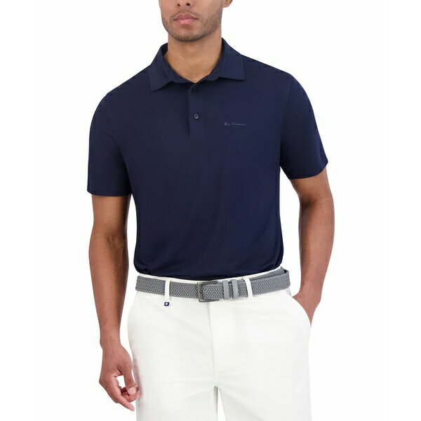 ٥󥷥㡼ޥ  ݥ ȥåץ Solid Tech Pique Sports Fit Polo Navy