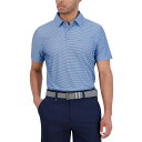 ベンシャーマン メンズ ポロシャツ トップス Mini Stripes Tech Jersey Sports Fit Polo Azure
