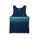 クイックシルバー メンズ シャツ トップス Men's Everyday Stripe Tank Navy