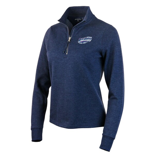 アンティグア レディース ジャケット＆ブルゾン アウター Pensacola Blue Wahoos Antigua Women's Action QuarterZip Pullover Sweatshirt Heather Navy