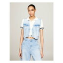 トミー ヒルフィガー ダウン レディース トミーヒルフィガー レディース シャツ トップス Button-down blouse - denim light