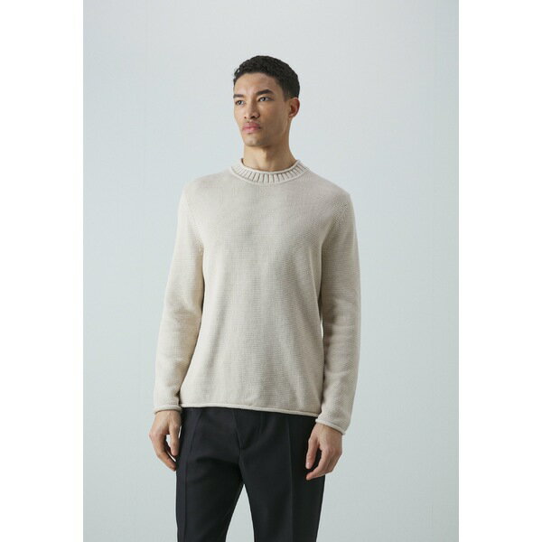 フィリッパコー メンズ ニット&セーター アウター ROLLED HEM SWEATER - Jumper - light beige