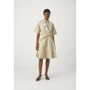 スリーワンフィリップリム レディース ワンピース トップス DRAPED SHIRT DRESS - Shirt dress - khaki