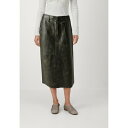 デイ・ビルゲール・エ・ミッケルセン レディース スカート ボトムス LULU CONTEMPORARY - Leather skirt - black