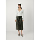 デイ・ビルゲール・エ・ミッケルセン レディース スカート ボトムス LULU CONTEMPORARY - Leather skirt - black