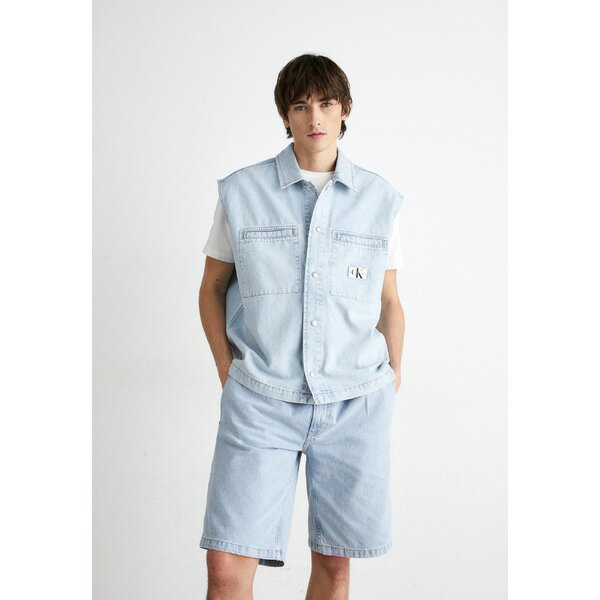 カルバン・クライン カルバンクライン メンズ シャツ トップス SLEEVELESS - Shirt - denim light