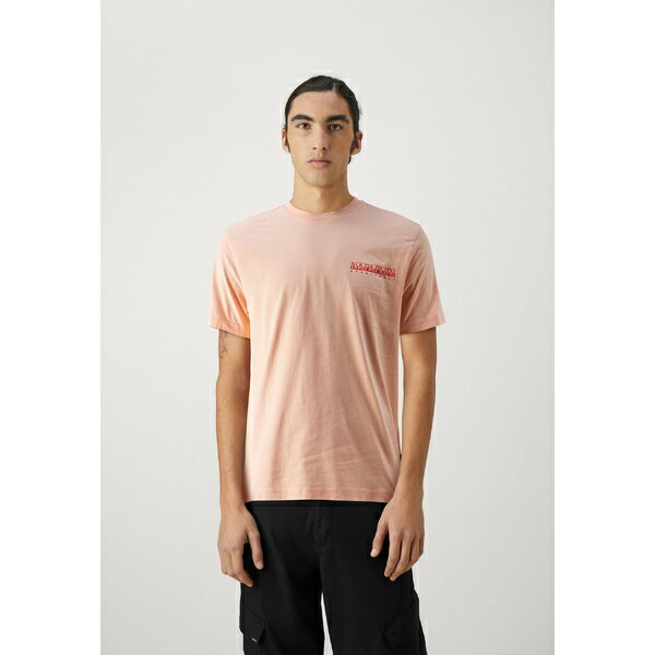 ナパピリ メンズ Tシャツ トップス GOUIN - Print T-shirt - pink salmon