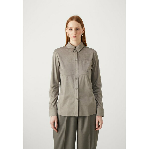 ޥå   ǥ  ȥåץ PICASSO - Button-down blouse - tan