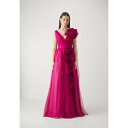 ޥ륱å ǥ ԡ ȥåץ DEEP V NECK ILLUSION GOWN - Occasion wear - fuchsia