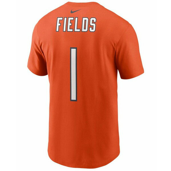 ʥ ǥ T ȥåץ Men's Justin Fields Orange Chicago Bears 2021 NFL Draft First Round Pick Player Name and Number T-shirt Orange