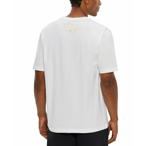 楽天astyヒューゴボス メンズ Tシャツ トップス Men's BOSS x NFL Pittsburg Steelers T-shirt Open White