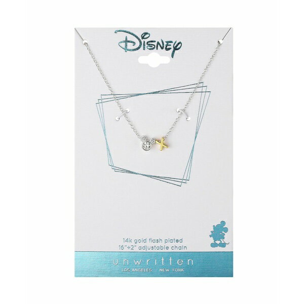 fBYj[ fB[X lbNXE`[J[Ey_ggbv ANZT[ Unwritten Cubic Zirconia Mickey Mouse Initial Pendant Necklace Two-tone-X