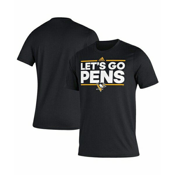 ǥ ǥ T ȥåץ Men's Black Pittsburgh Penguins Dassler Creator T-shirt Black