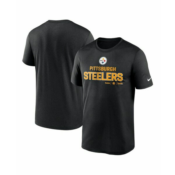 ナイキ レディース Tシャツ トップス Men's Black Pittsburgh Steelers Legend Community Performance T-shirt Black