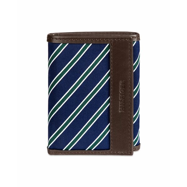 トミー ヒルフィガー メンズ 財布 アクセサリー Men's Overlay Trifold Wallet Brown(4)