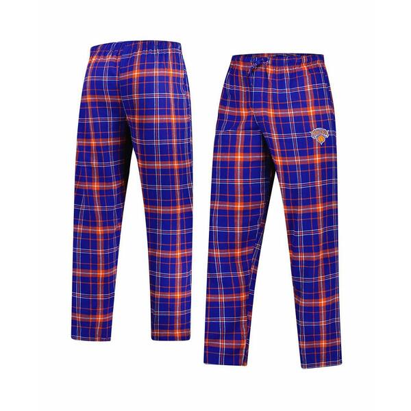 コンセプトスポーツ メンズ カジュアルパンツ ボトムス Men's Blue/Orange New York Knicks Ultimate Plaid Flannel Pants Blue, Orange