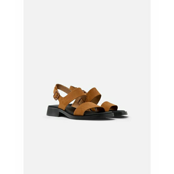 カンペール レディース サンダル シューズ Dana Nubuck Leather Sandals Brown