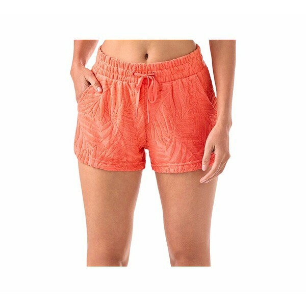 タヴィ レディース カジュアルパンツ ボトムス Women's Palm Terry Short Hot coral
