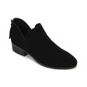 ケネスコール レディース ブーツ シューズ Women's Side Skip Booties Black Suede