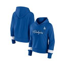 ファナティクス レディース パーカー・スウェットシャツ アウター Women's Royal Los Angeles Dodgers Over Under Pu...