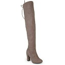 ジャーニーコレクション レディース ブーツ シューズ Women's Maya Over The Knee Block Heel Dress Boots Tau...