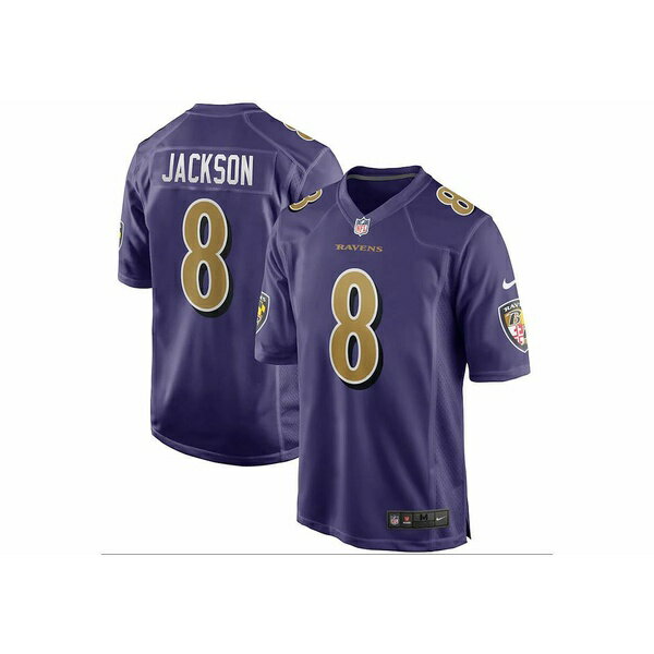 ナイキ メンズ シャツ トップス Baltimore Ravens Men's Game Jersey Lamar Jackson Purple