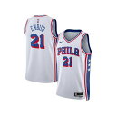 ナイキ メンズ シャツ トップス Men's and Women's Joel Embiid Philadelphia 76ers Swingman Jersey White(4)