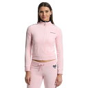 ジューシークチュール レディース パーカー・スウェットシャツ アウター Heritage Mock Neck Track Jacket with Back Gr...