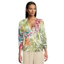 トッミーバハマ レディース パーカー・スウェットシャツ アウター Verde Blooms Addison Cardigan White